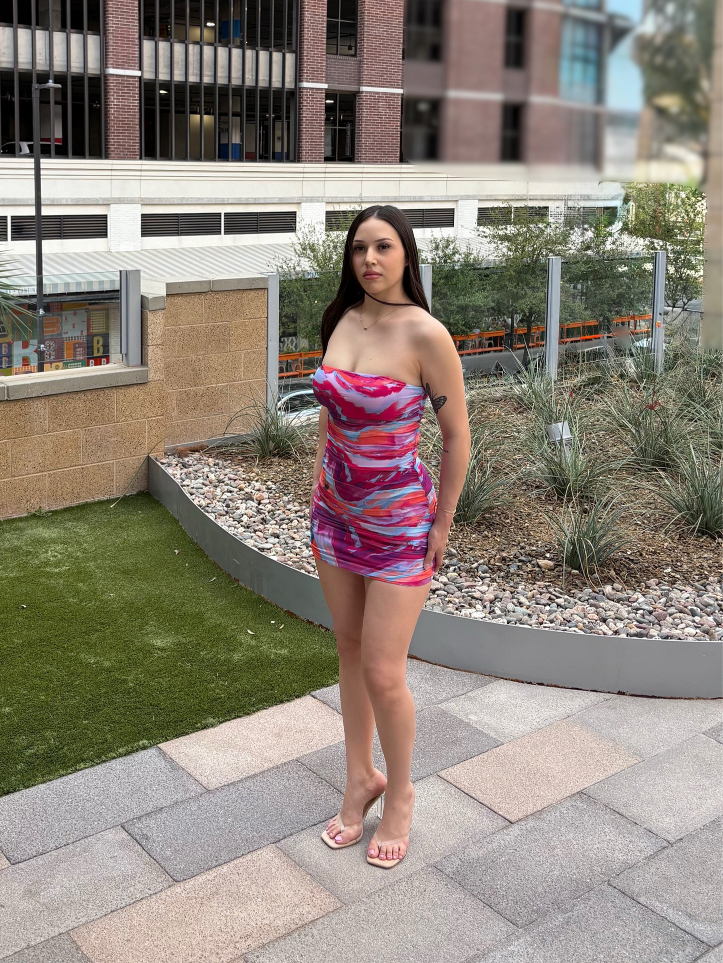 Ruched Mini Tube Dress