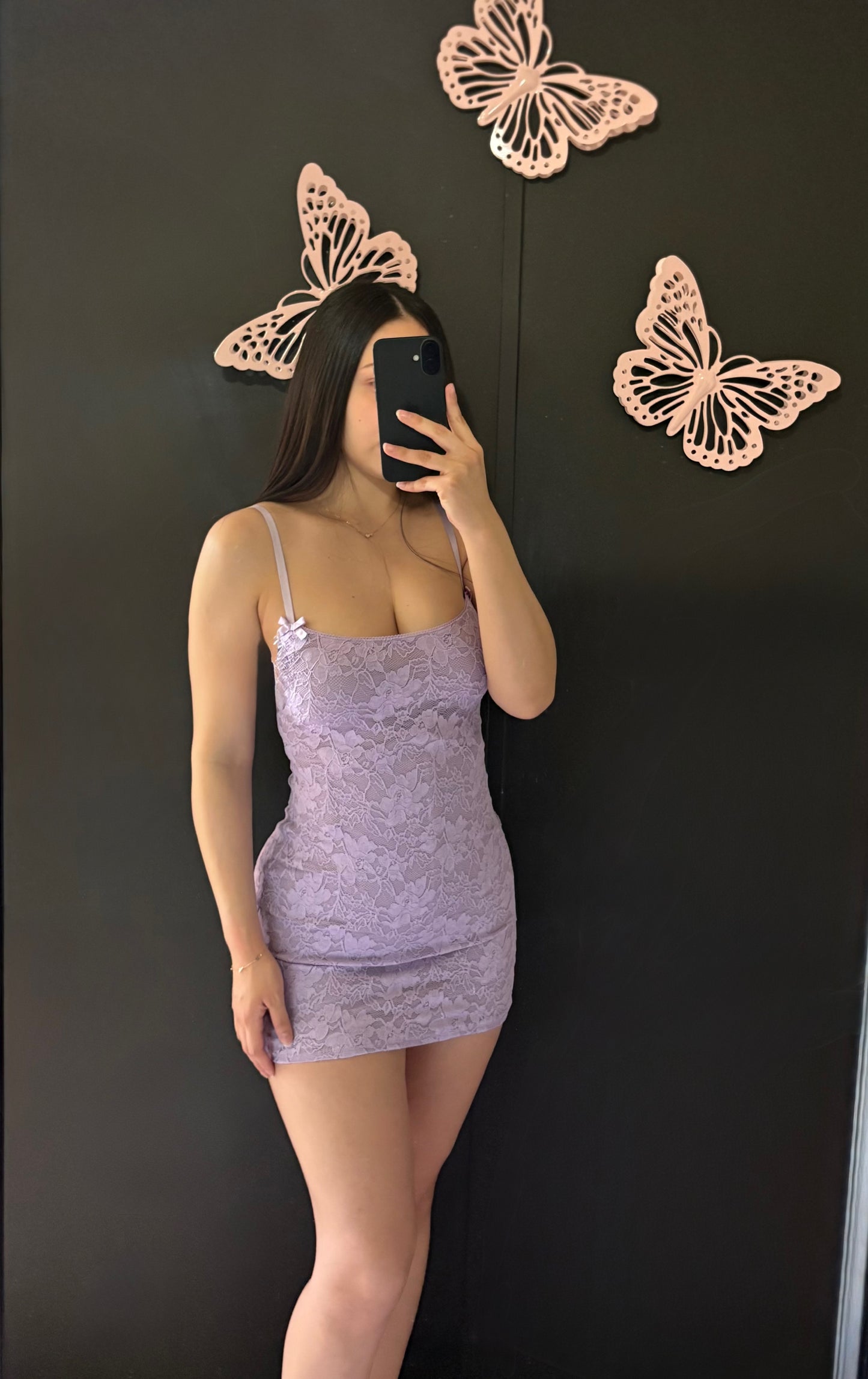Mini Floral Lace Dress